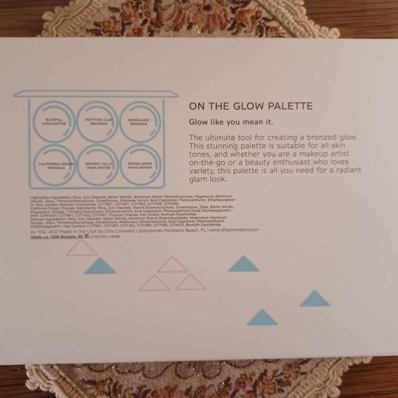 OFRA "On The Glow" Highlight / Bronzing Palette, Matte to Super Shimmer Make Up - Picture 8 of 10